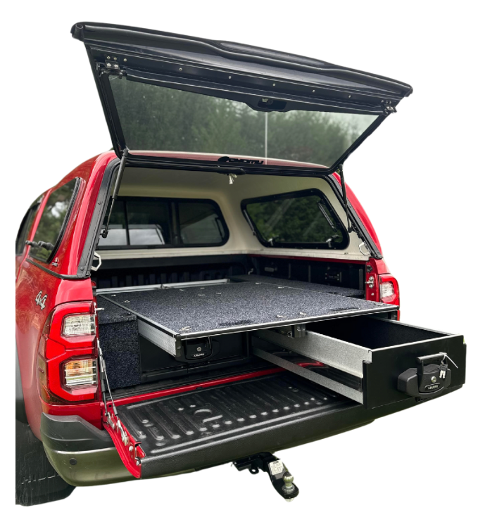 Xplora 1300mm Rear Ute Drawer - Dual top slide - XPLORA