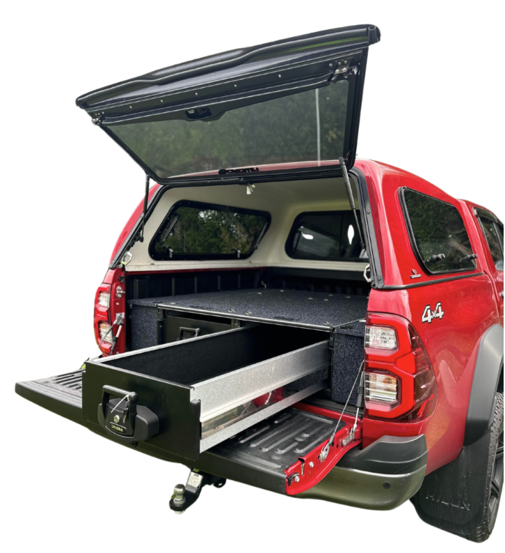 Xplora 1300mm Rear Ute Drawer - Dual top slide - XPLORA